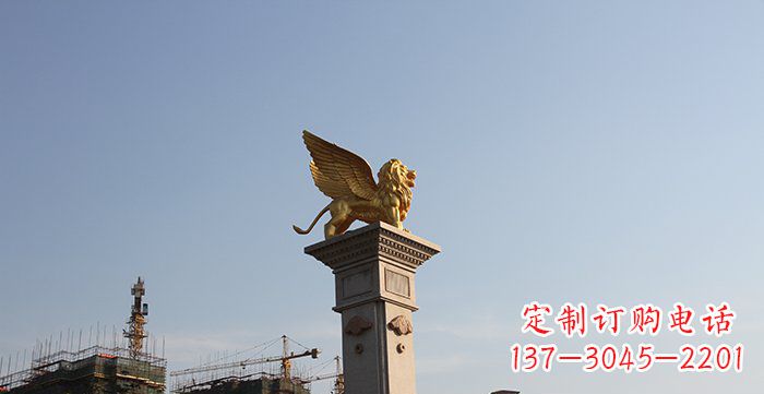 赣州飞狮黄铜狮子铜雕
