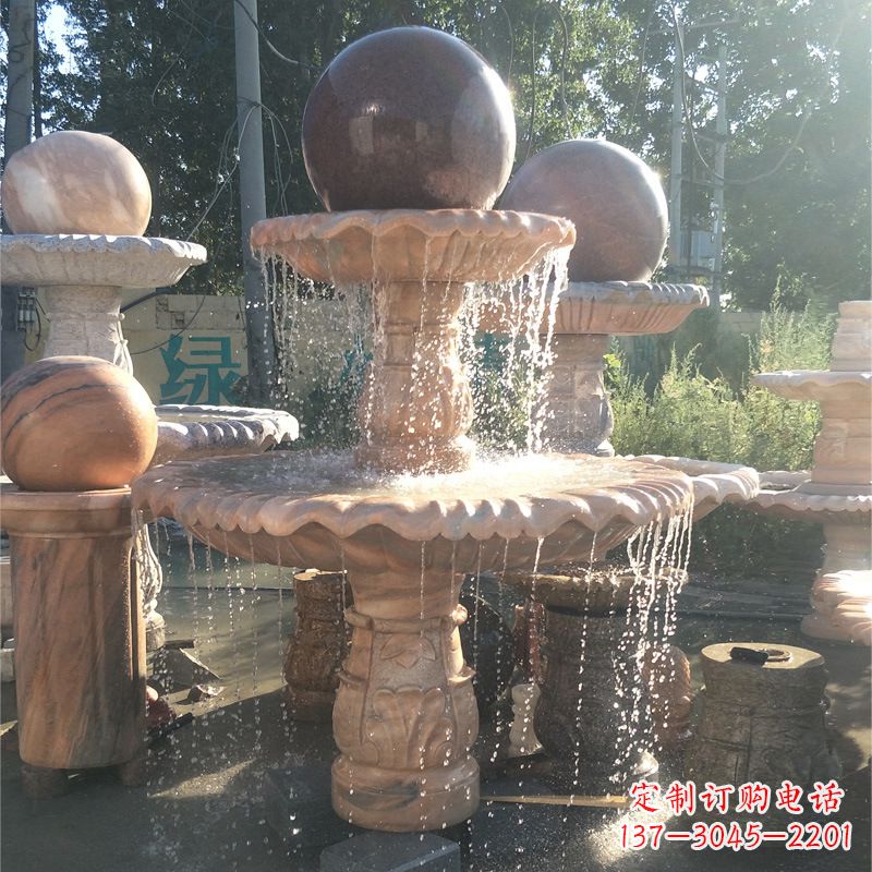 赣州福气无限,风水球石雕塑