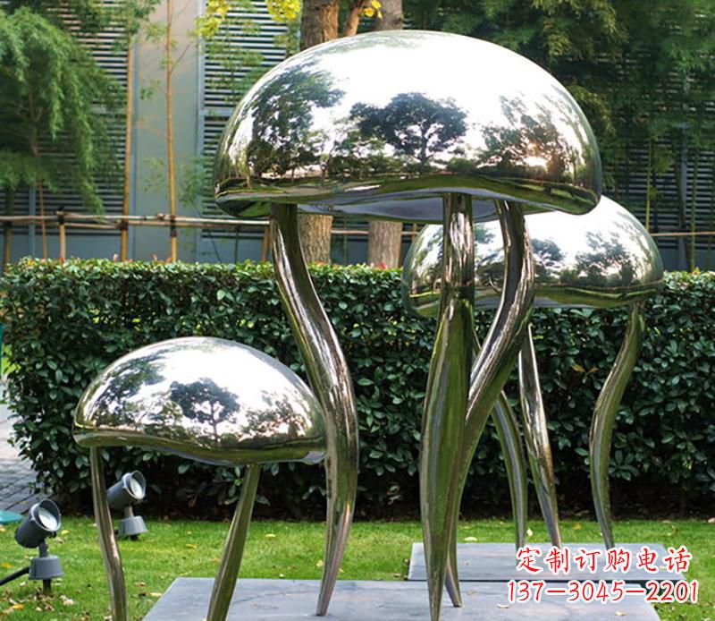 赣州艺术水母不锈钢雕塑