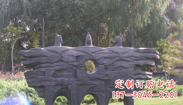 赣州精美绝伦的战士铜雕
