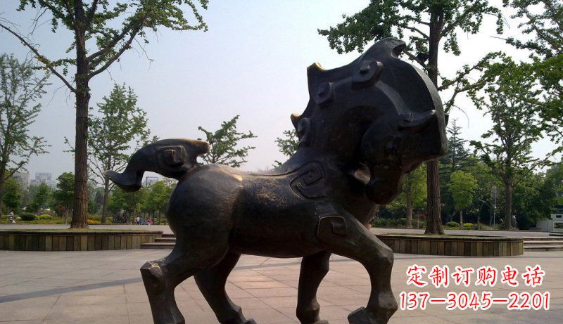 赣州中领雕塑灵动小马铜雕