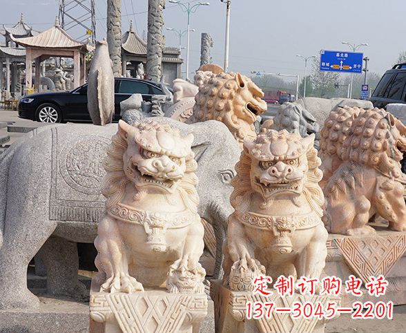 赣州中领雕塑狮子石雕,传承经典,赋予新生