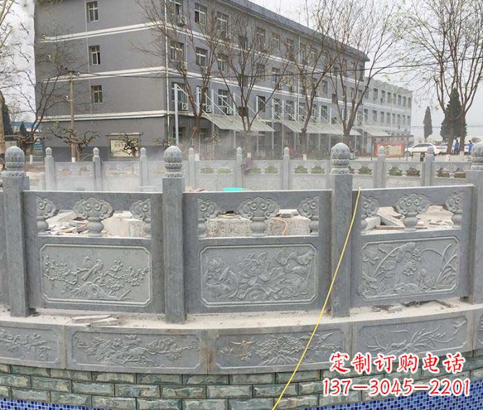 赣州公园景观大理石栏板雕塑
