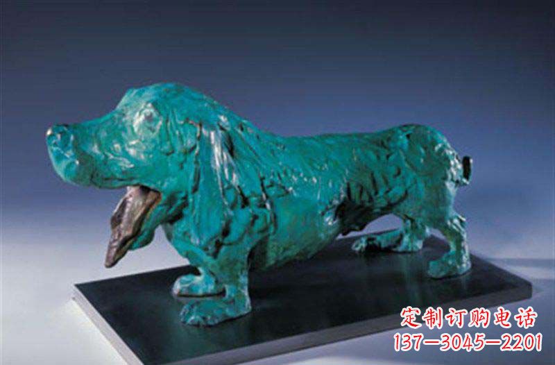 赣州柯基狗铜雕艺术品