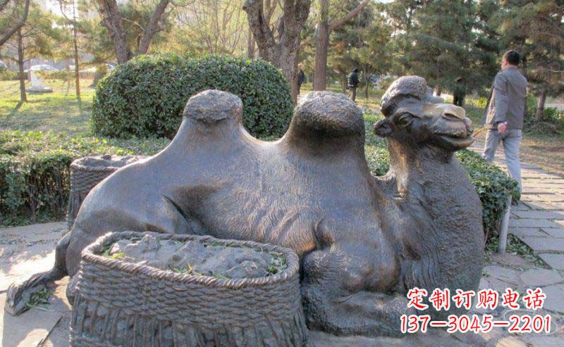 赣州精致骆驼铜雕塑