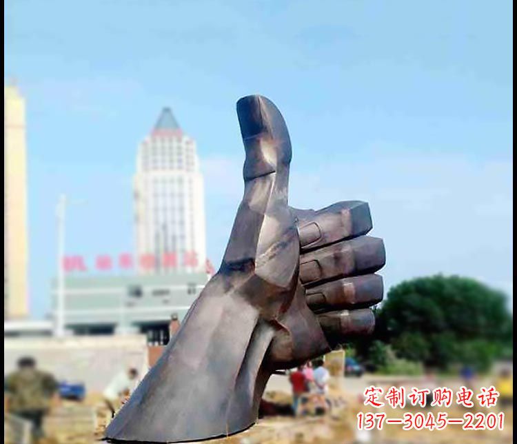 赣州高端精美大拇指铜雕
