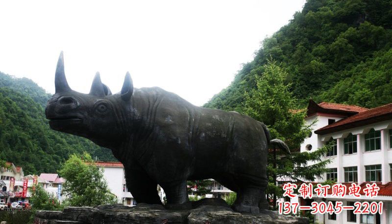 赣州艺术犀牛石雕