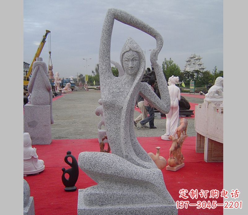 赣州中领雕塑定制精美瑜伽美女雕塑