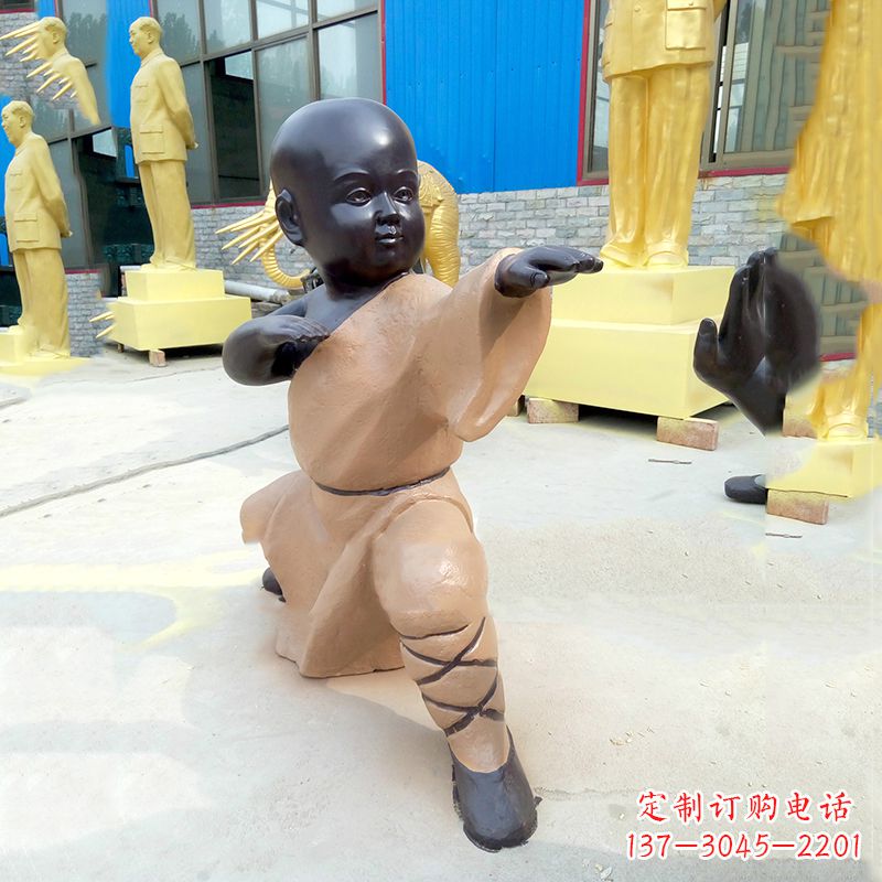 赣州功夫小和尚雕塑