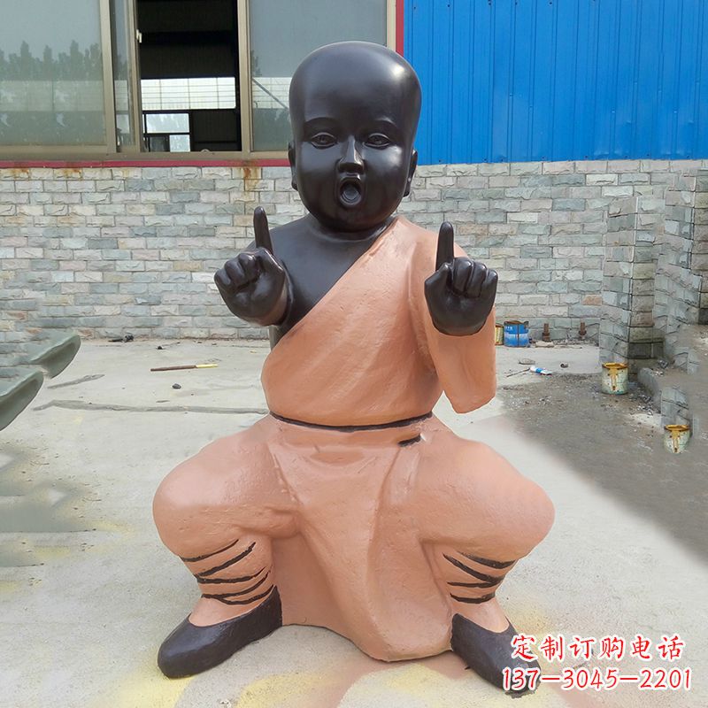 赣州铜雕功夫小和尚