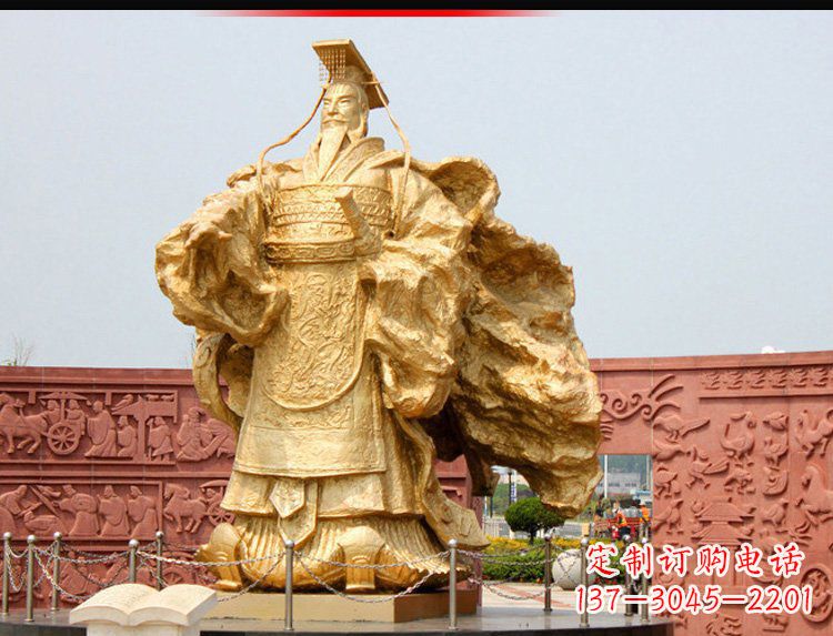 赣州汉武帝铜雕,精致绝伦,彰显大汉尊贵
