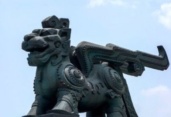 赣州中领雕塑-铜制獬豸雕塑