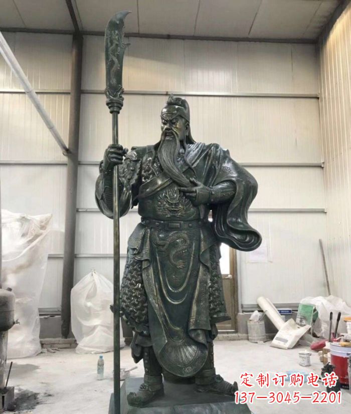 赣州正宗唐朝关公铜雕艺术品