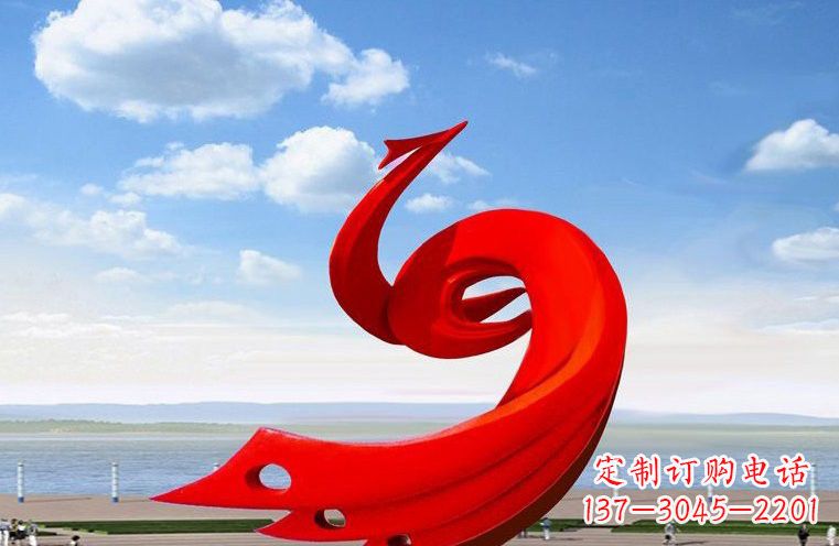 赣州广场不锈钢抽象凤凰222