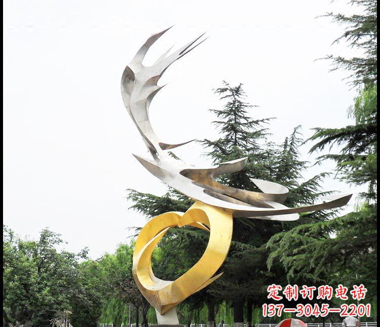 赣州典雅凤凰抽象雕塑