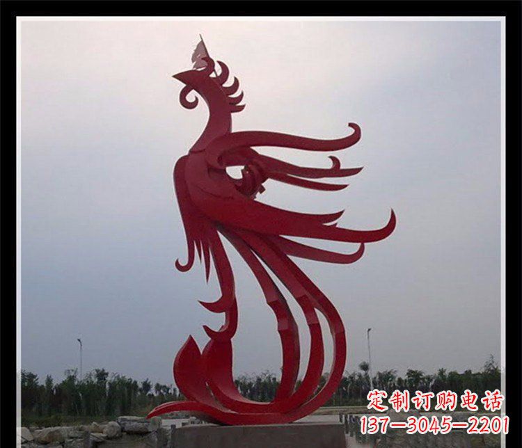 赣州精美不锈钢凤凰雕塑