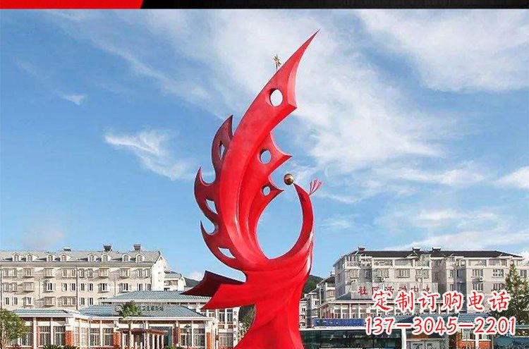 赣州高雅大气的不锈钢凤凰雕塑