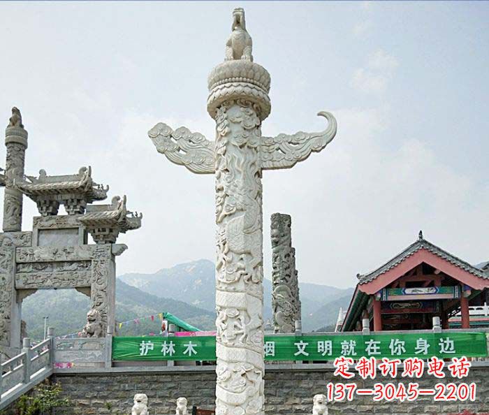 赣州广场景观大理石华表石雕