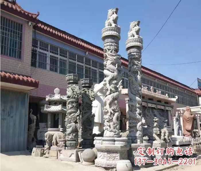 赣州品质考究的大理石龙柱石雕