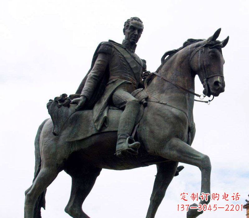 赣州中领雕塑:西方风格骑马铜雕