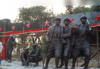 赣州定制红军雕塑，标志着嘉年华的荣耀