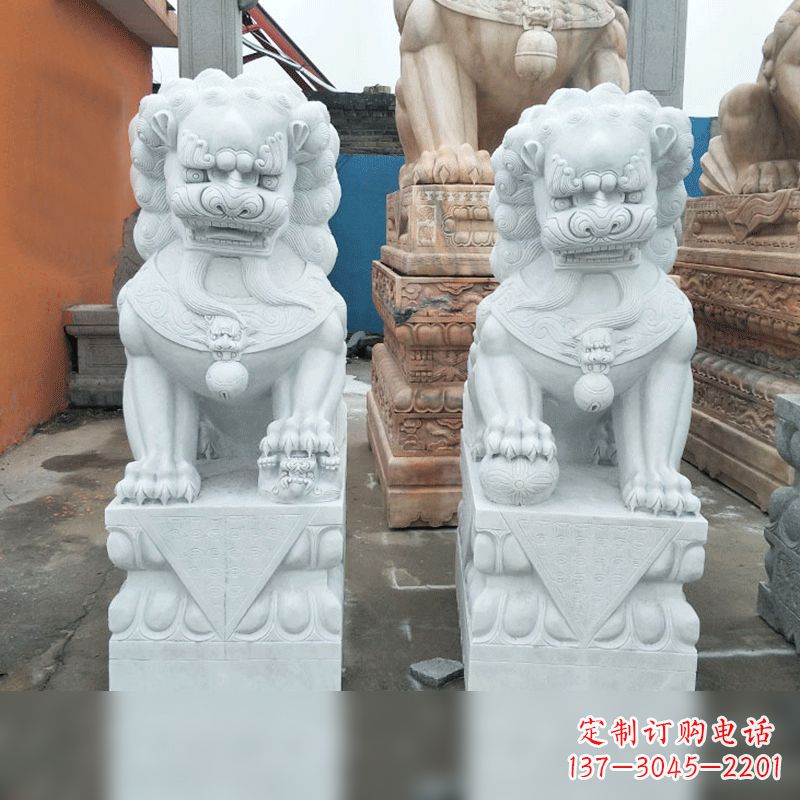 赣州汉白玉北京小狮子