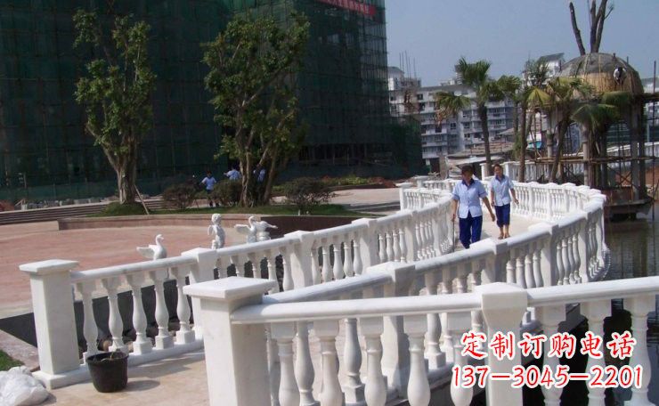 赣州美轮美奂的汉白玉欧式栏杆雕塑