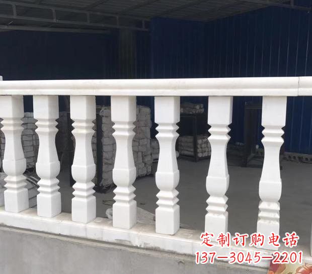 赣州汉白玉欧式栏杆雕塑,精美绝伦