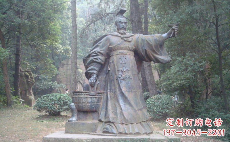 赣州汉武帝古代名人铜雕