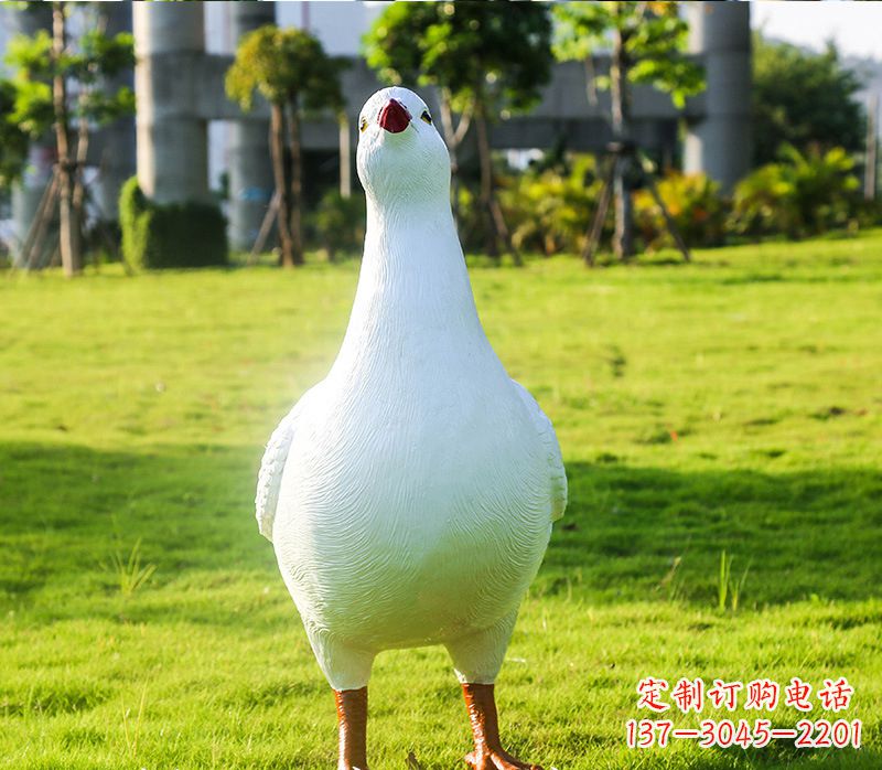 赣州和平鸽柱的雕塑