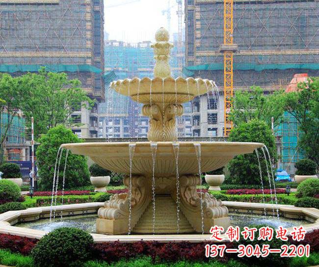 赣州多层次喷泉雕塑,为您带来清凉夏日