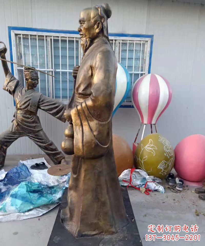 赣州传承中医华佗的传奇—华佗名医铜雕