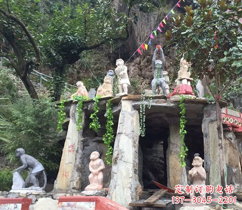 赣州中领雕塑:精美猴子石雕