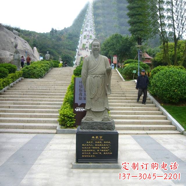 赣州景区广场历史名人丹溪翁朱震亨大理石雕塑