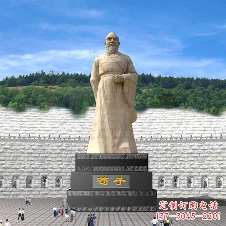 赣州荀子大型石雕塑,追求卓越的精致艺术