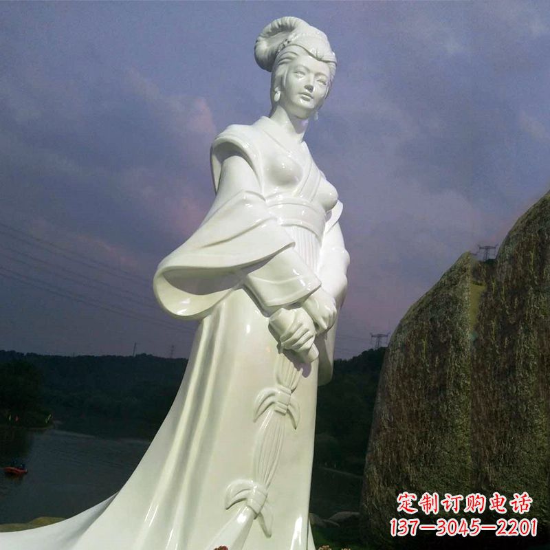 赣州传承美丽传说——西施汉白玉石雕像