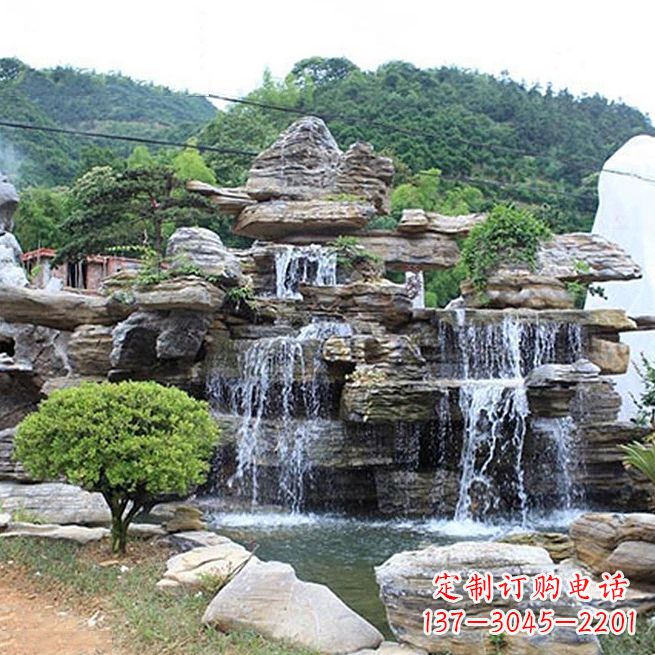 赣州景区奇石流水假山