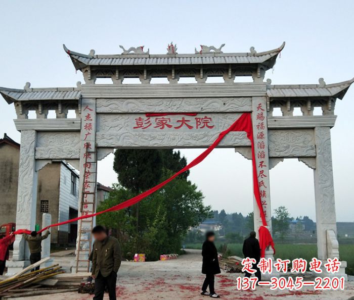 赣州中领雕塑:牌坊石雕精美纷呈