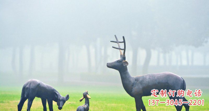 赣州鹿一家：精美绝伦的动物铜雕