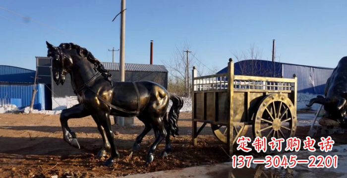 赣州华丽复古，名车贵族，精美马车雕塑