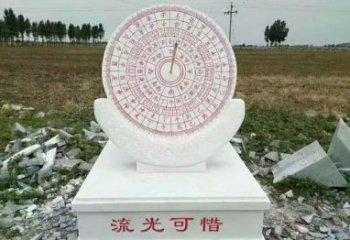 赣州汉白玉校园日晷雕塑，给你一份温暖的回忆