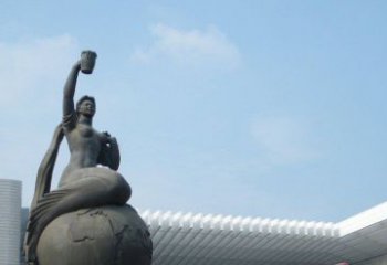 赣州中领雕塑推出的精美雕塑——铜铸地球塑像，…
