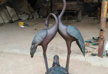 赣州龙龟仙鹤铜雕——传承传统，增添福气