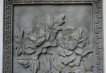 赣州牡丹青石浮雕雕塑-精美的永久装饰