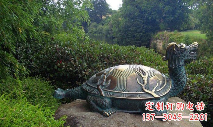 赣州青铜龙龟古代神兽雕塑