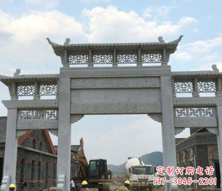 赣州牌坊大理石石雕:显露美丽的古典风情
