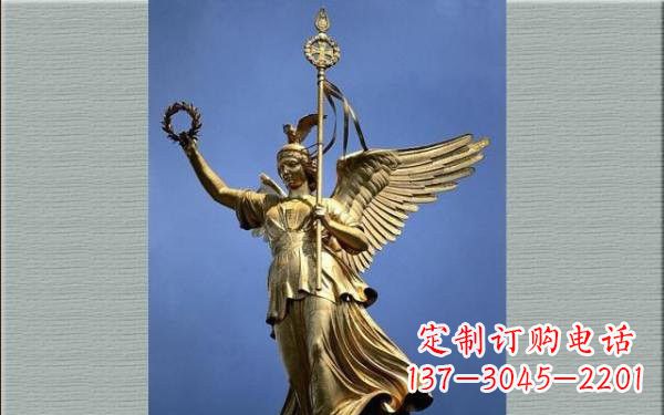 赣州优雅的胜利女神铜雕