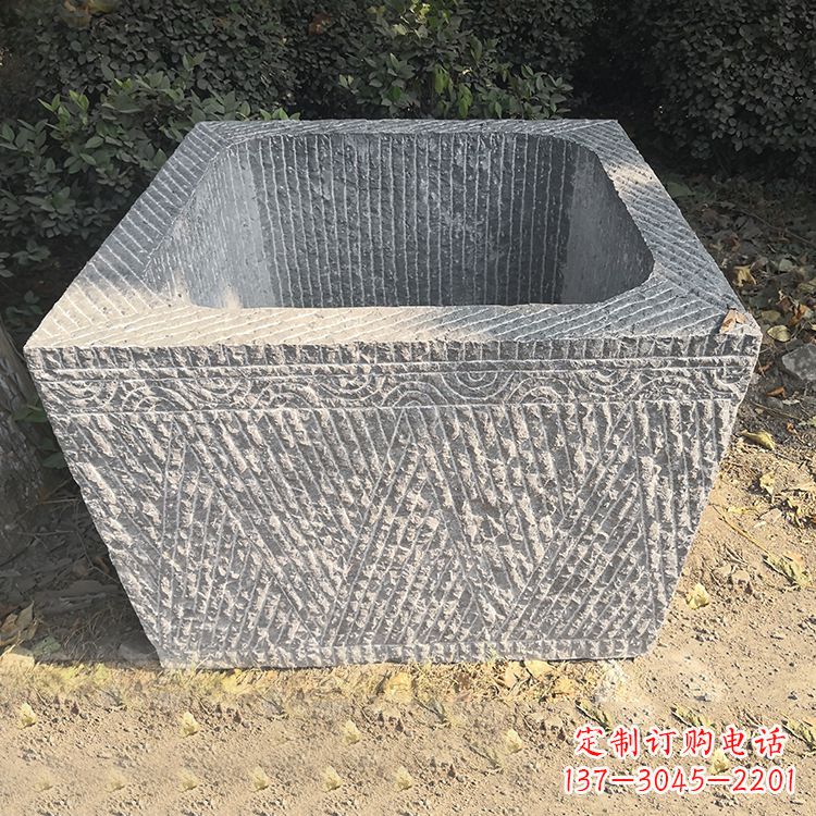 赣州精致石雕水槽,融合精美工艺
