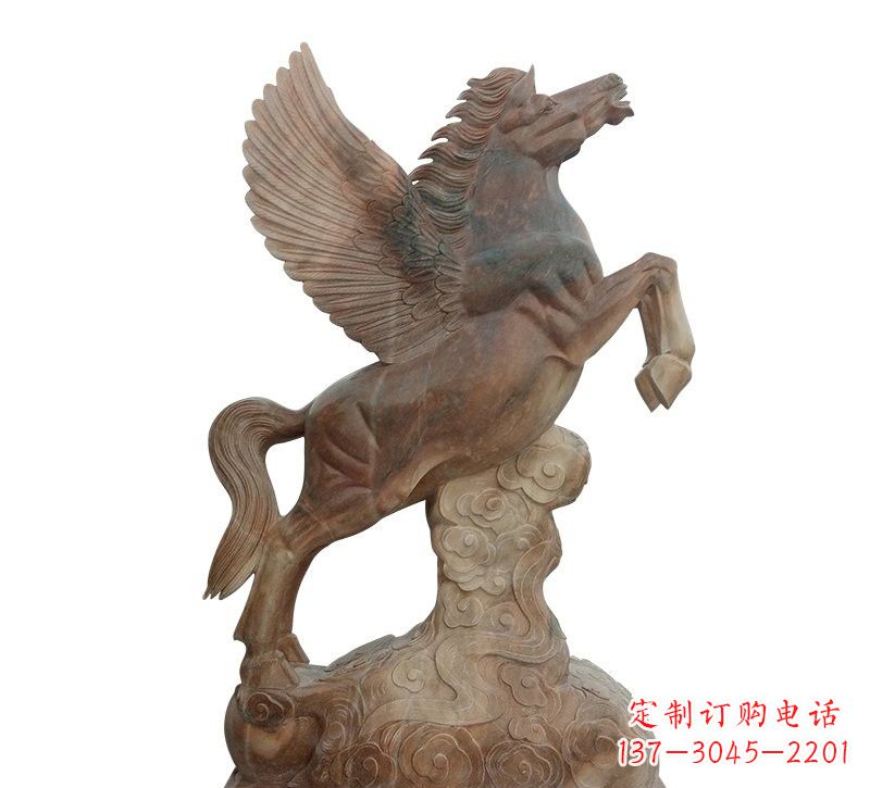 赣州石雕祥云飞马