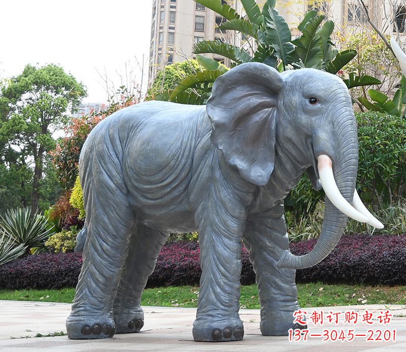 赣州石雕小区动物大象